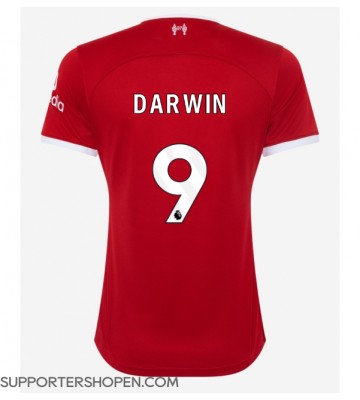 Liverpool Darwin Nunez #9 Hemma Matchtröja Dam 2023-24 Kortärmad